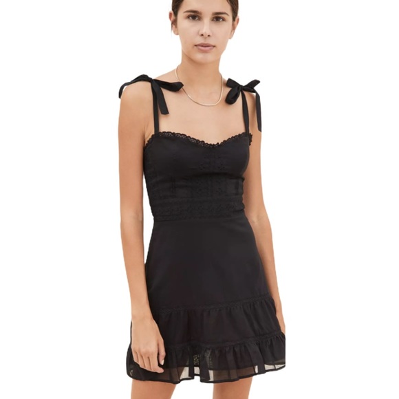 Reformation Dresses & Skirts - Reformation Maeve Embroidered Ruffle Mini Dress 8